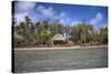 Shelter at Channel Beach, Turtle Island, Yasawa Islands, Fiji.-Roddy Scheer-Stretched Canvas