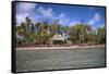 Shelter at Channel Beach, Turtle Island, Yasawa Islands, Fiji.-Roddy Scheer-Framed Stretched Canvas