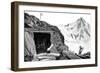 Shelter Built by the Glaciologist Louis Agassiz, Aar Glacier, Switzerland, 1840-null-Framed Giclee Print