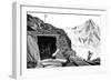 Shelter Built by the Glaciologist Louis Agassiz, Aar Glacier, Switzerland, 1840-null-Framed Giclee Print