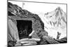 Shelter Built by the Glaciologist Louis Agassiz, Aar Glacier, Switzerland, 1840-null-Mounted Giclee Print