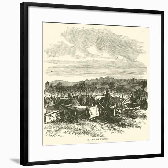 Shelter for Wounded, September 1862-null-Framed Giclee Print