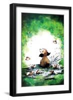 Shelter from the Rain - Jack & Jill-Barbara Yeagle-Framed Giclee Print