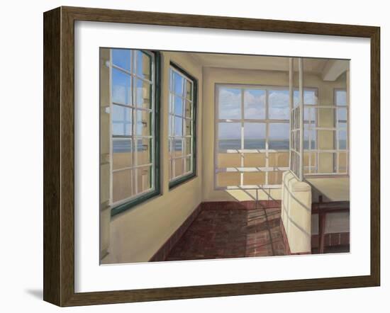 Shelter, Winter Light, Weston-Super-Mare, 2007-Peter Breeden-Framed Giclee Print