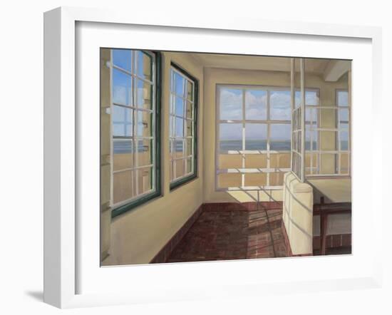 Shelter, Winter Light, Weston-Super-Mare, 2007-Peter Breeden-Framed Giclee Print