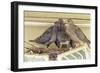 Sheltered Nesting Space and Mourning Dove Family Atop a Security Light-Michael Qualls-Framed Photographic Print