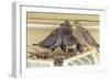 Sheltered Nesting Space and Mourning Dove Family Atop a Security Light-Michael Qualls-Framed Photographic Print