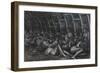 Shelterers in the Tube-Henry Moore-Framed Giclee Print