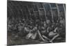 Shelterers in the Tube-Henry Moore-Mounted Giclee Print