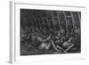 Shelterers in the Tube-Henry Moore-Framed Giclee Print