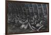 Shelterers in the Tube-Henry Moore-Framed Giclee Print