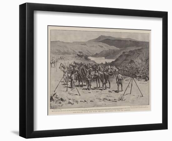 Sheltering from the Boer Shells, the Donga of the 5th Lancers-S.t. Dadd-Framed Giclee Print