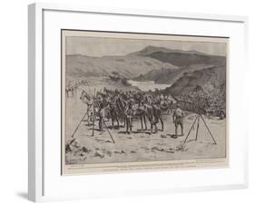 Sheltering from the Boer Shells, the Donga of the 5th Lancers-S.t. Dadd-Framed Giclee Print