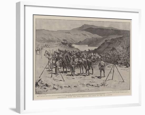 Sheltering from the Boer Shells, the Donga of the 5th Lancers-S.t. Dadd-Framed Giclee Print