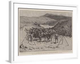 Sheltering from the Boer Shells, the Donga of the 5th Lancers-S.t. Dadd-Framed Giclee Print