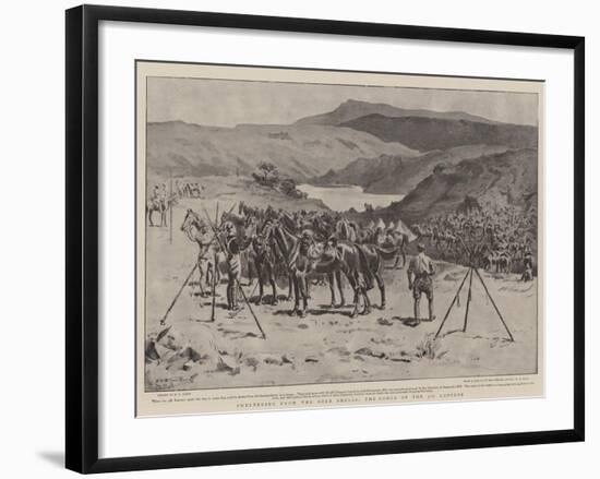 Sheltering from the Boer Shells, the Donga of the 5th Lancers-S.t. Dadd-Framed Giclee Print