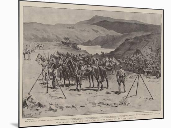 Sheltering from the Boer Shells, the Donga of the 5th Lancers-S.t. Dadd-Mounted Giclee Print