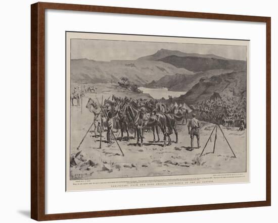 Sheltering from the Boer Shells, the Donga of the 5th Lancers-S.t. Dadd-Framed Giclee Print