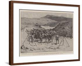 Sheltering from the Boer Shells, the Donga of the 5th Lancers-S.t. Dadd-Framed Giclee Print