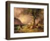 Sheltering from the Storm-Friedrich Gauermann-Framed Giclee Print