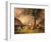 Sheltering from the Storm-Friedrich Gauermann-Framed Giclee Print