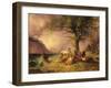 Sheltering from the Storm-Friedrich Gauermann-Framed Giclee Print