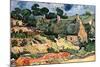 Shelters in Cordeville by Van Gogh-Vincent van Gogh-Mounted Art Print