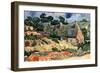 Shelters in Cordeville by Van Gogh-Vincent van Gogh-Framed Art Print