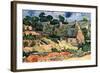 Shelters In Cordeville-Vincent van Gogh-Framed Art Print