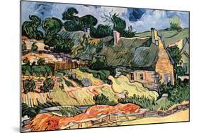 Shelters In Cordeville-Vincent van Gogh-Mounted Art Print