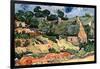 Shelters In Cordeville-Vincent van Gogh-Framed Art Print