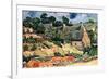 Shelters In Cordeville-Vincent van Gogh-Framed Premium Giclee Print