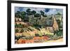 Shelters In Cordeville-Vincent van Gogh-Framed Premium Giclee Print