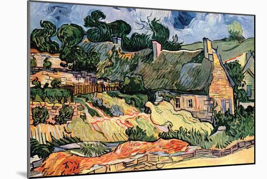 Shelters In Cordeville-Vincent van Gogh-Mounted Art Print