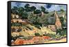 Shelters In Cordeville-Vincent van Gogh-Framed Stretched Canvas