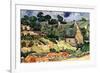 Shelters In Cordeville-Vincent van Gogh-Framed Art Print