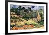 Shelters In Cordeville-Vincent van Gogh-Framed Art Print