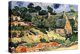 Shelters In Cordeville-Vincent van Gogh-Stretched Canvas