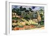 Shelters In Cordeville-Vincent van Gogh-Framed Art Print