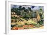 Shelters In Cordeville-Vincent van Gogh-Framed Art Print