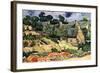 Shelters In Cordeville-Vincent van Gogh-Framed Art Print