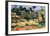 Shelters In Cordeville-Vincent van Gogh-Framed Art Print