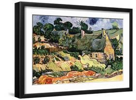 Shelters In Cordeville-Vincent van Gogh-Framed Premium Giclee Print