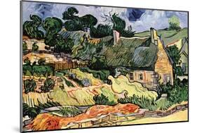 Shelters In Cordeville-Vincent van Gogh-Mounted Premium Giclee Print