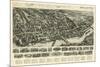 Shelton, Connecticut - Panoramic Map-Lantern Press-Mounted Art Print