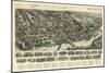 Shelton, Connecticut - Panoramic Map-Lantern Press-Mounted Art Print