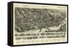 Shelton, Connecticut - Panoramic Map-Lantern Press-Framed Stretched Canvas