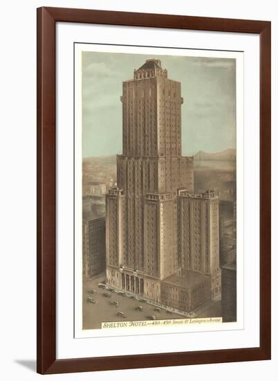 Shelton Hotel, Lexington Avenue-null-Framed Art Print