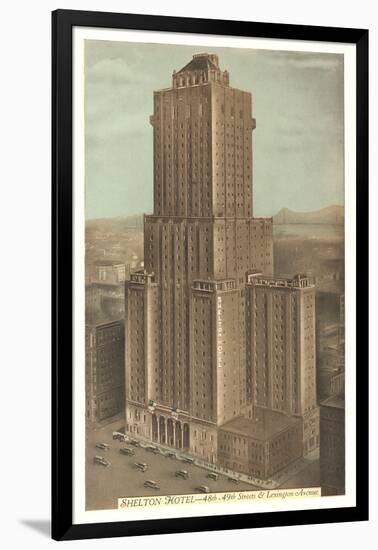 Shelton Hotel, Lexington Avenue-null-Framed Art Print