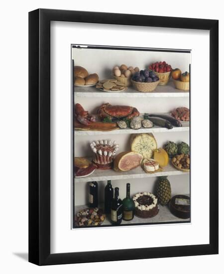 Shelves of Food-null-Framed Premium Photographic Print